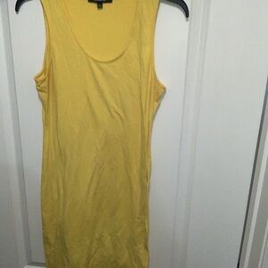 Yellow Sleeveless Tank Dress